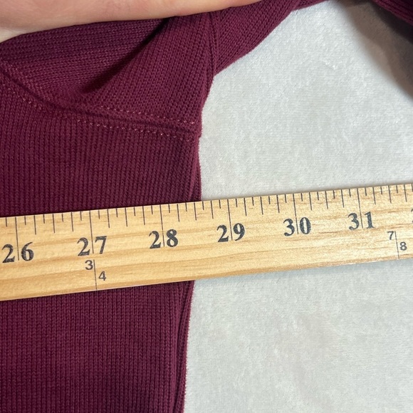 NWT Polo Ralph Lauren XXL Men's Burgundy Pullover Quarter Zip 1/4 Sweater - Picture 7 of 9